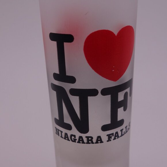 I Love Niagara Falls Smoked Shot Glass - Picture 2 of 12